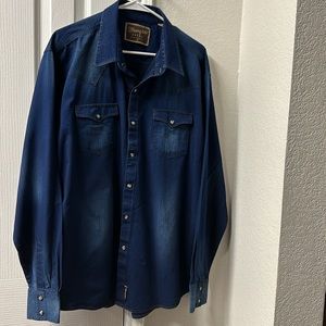 Men's wrangler retro denim shirt